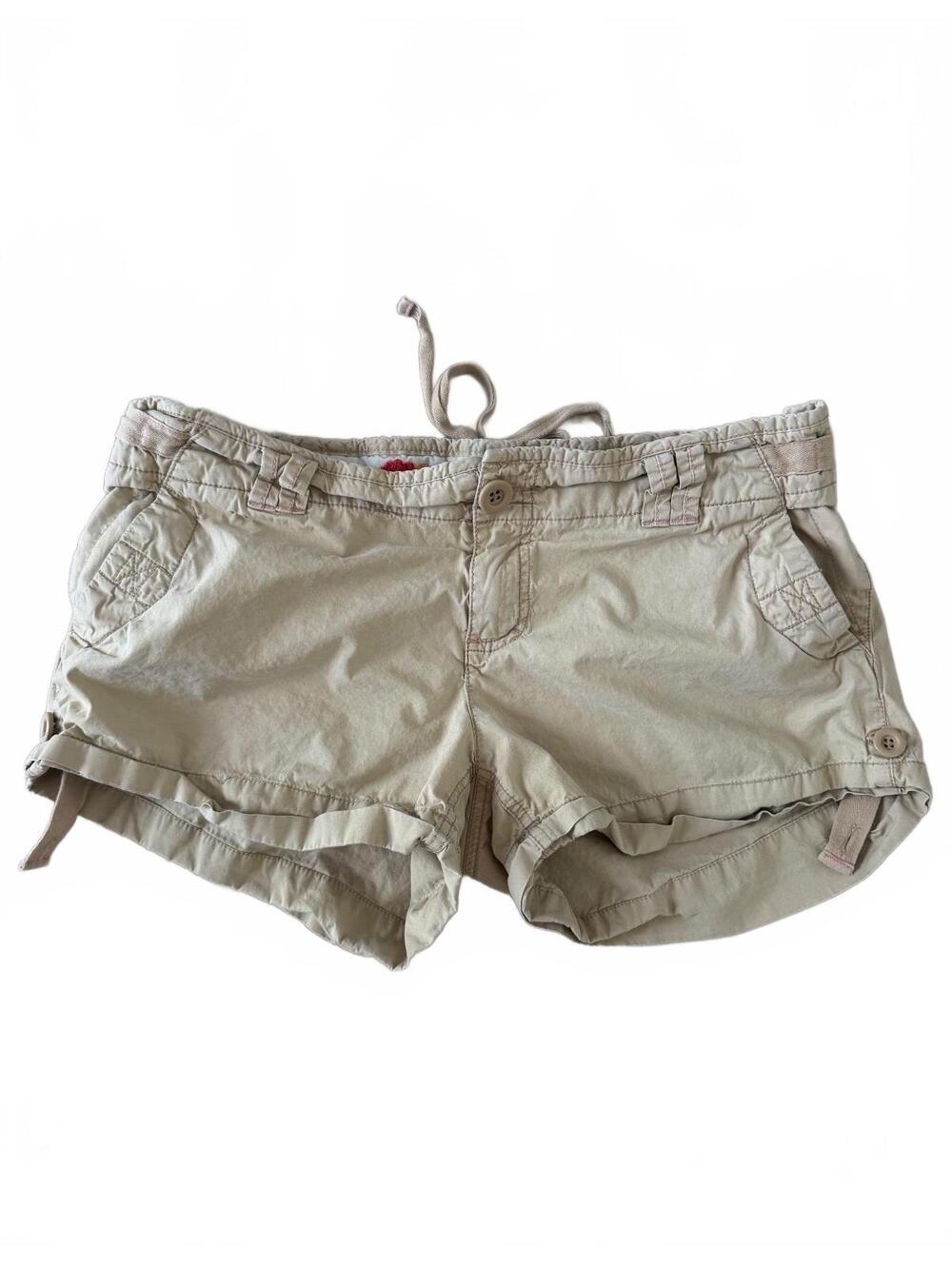 y2k 2000s American Eagle Beige Cargo Shorts Size 14